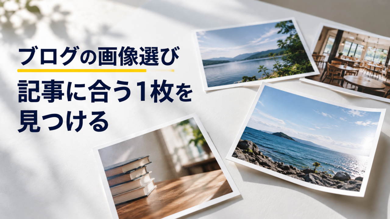 風景や本の写真プリント。ブログの画像選び。記事に合う1枚を。見つける。